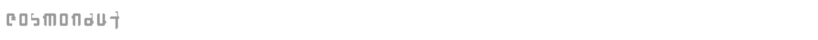 Cosmonaut font preview